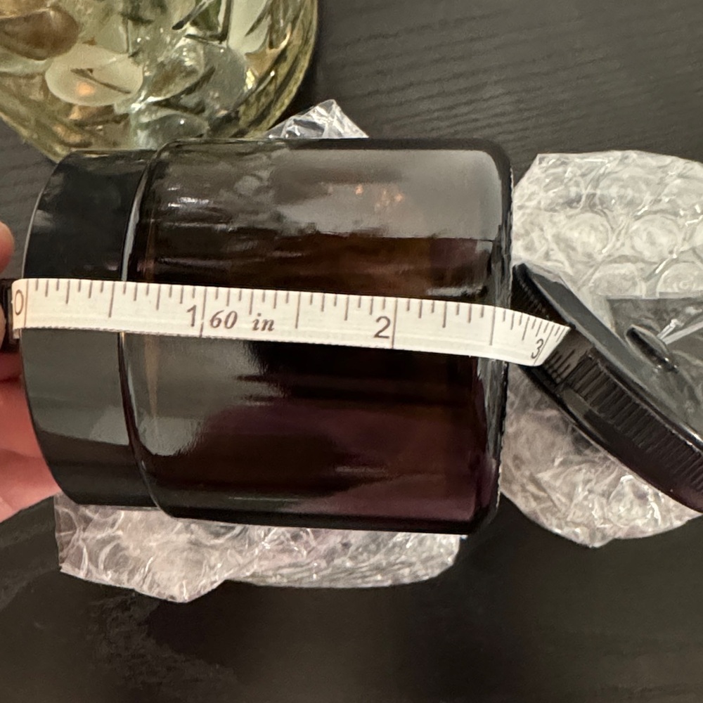 Set of4 Elegant Black Glass Jars - Picture 4 of 4